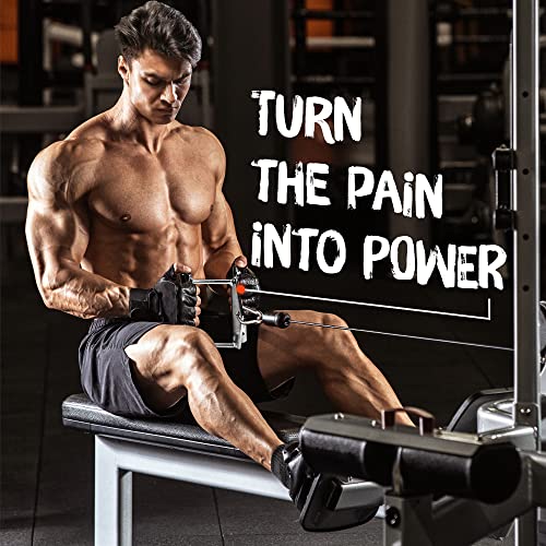 Yes4All Seated Row Double D Handle Cable Attachment – Double D Grip / Double Row Handle for Cable Attachment (Chrome)