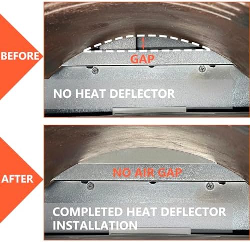 Heavy-Duty Steel Heat Diffuser Plate - Heat Deflector Mod for Pit Boss: Magnetic Thermal Deflector for Enhanced Precision Temperatures and Reduced Pellet Dust