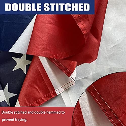 American and Texas State Flag Combo 3x5 Outdoor- Durable 100% Polyester Heavy Duty Fade Resistant US and Texas Flags Banner wall decor indoor