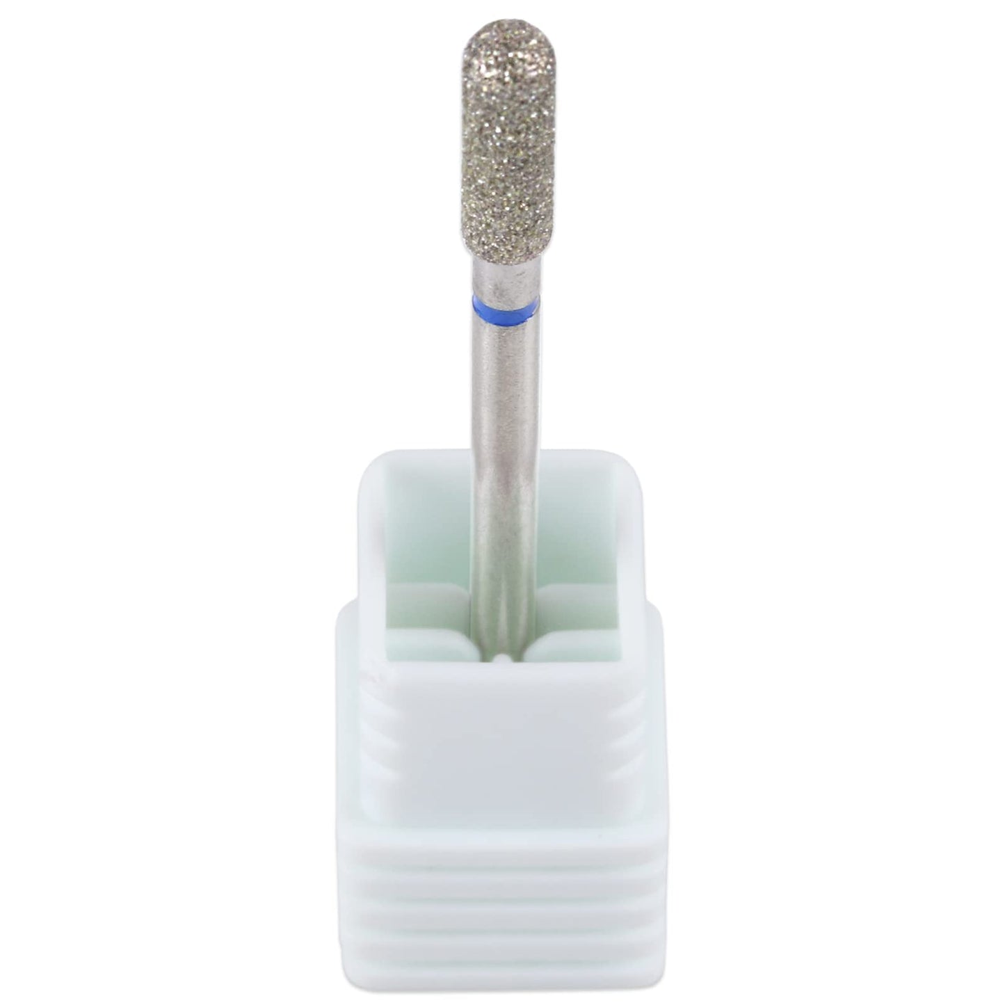 PANA 3/32" Diamond Carbide Safety Bit- Style 08, Medium Grit - Professional Cuticle Nail Drill Bits for Acrylic Gel Nails Dry Manicure Pedicure Shape Remove Tools