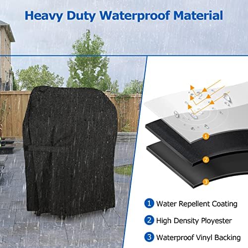 SunPatio 2 Burner Grill Cover 30 Inch, Heavy Duty Waterproof Small BBQ Cover Compatible for Weber Spirit 210 Series, Charbroil, Kenmore Grills, Compared to Weber 7105 (Not Fit for Spirit II E-210)