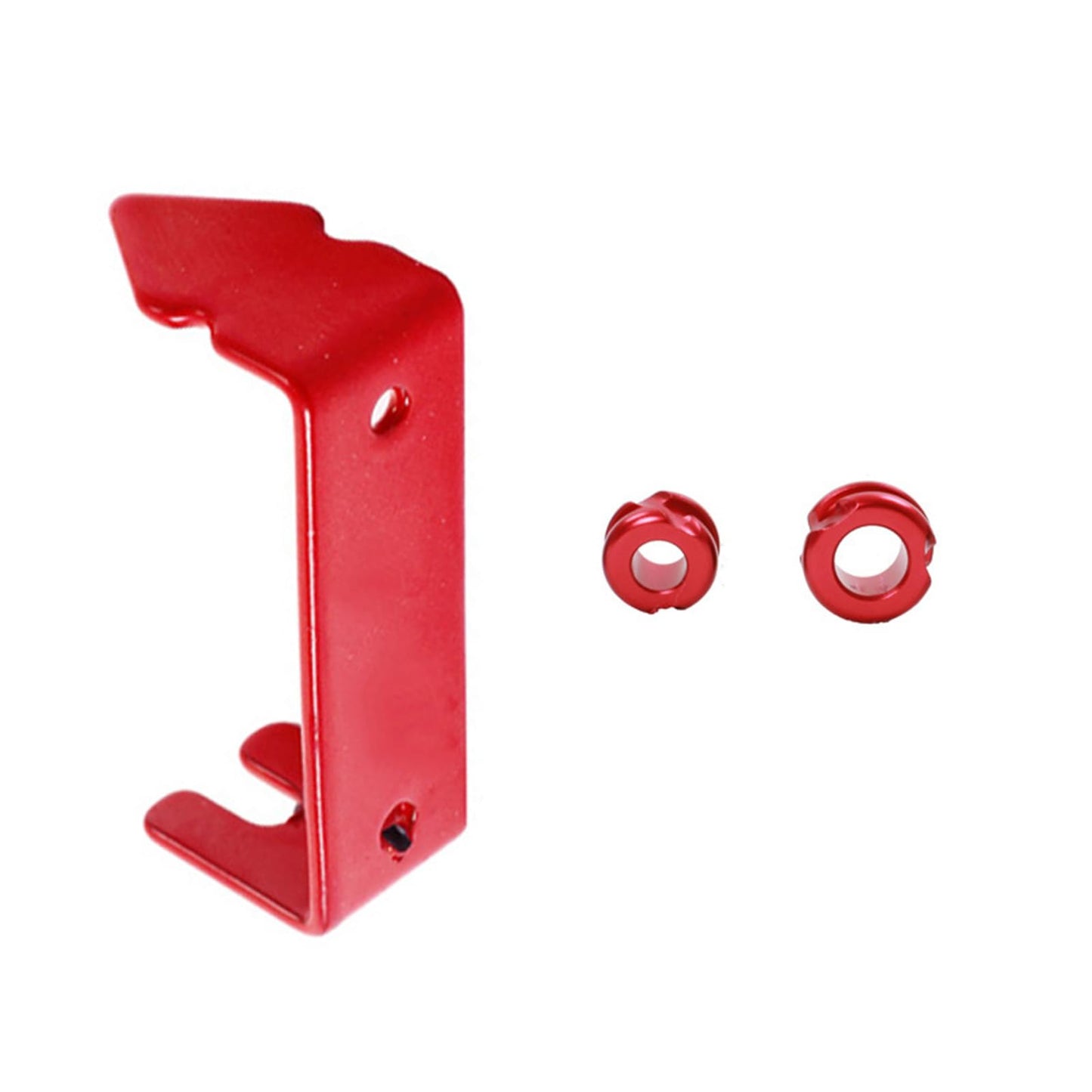 SPG Archery Peep Sight 1/4" 3/16" Aluminum Peep Sight or Tube peep Sight with Bowstring Splitter for Archery Compound Bow (Red - 1/4"+3/16")