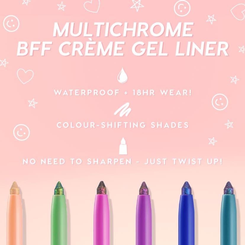 ColourPop Crème Gel Waterproof Chrome Eyeliner - 18HR Wear, Ultra-Pigmented Eyeliner Pencil with Matte & Metallic Finishes - Smudge-Proof, Vegan & Cruelty-Free - Ventura Blvd (0.01 oz)