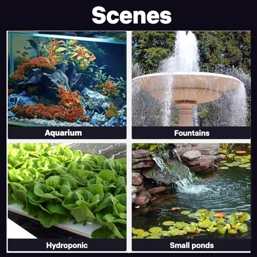 Small Submersible Water Pump, 660GPH Pond Pump with 6FT Power Cord and Handle, Ultra Quiet Pool Pump with 4 Nozzles and 4 Suction Cups, Drain Pump for Bathtub Pool Fish Tank