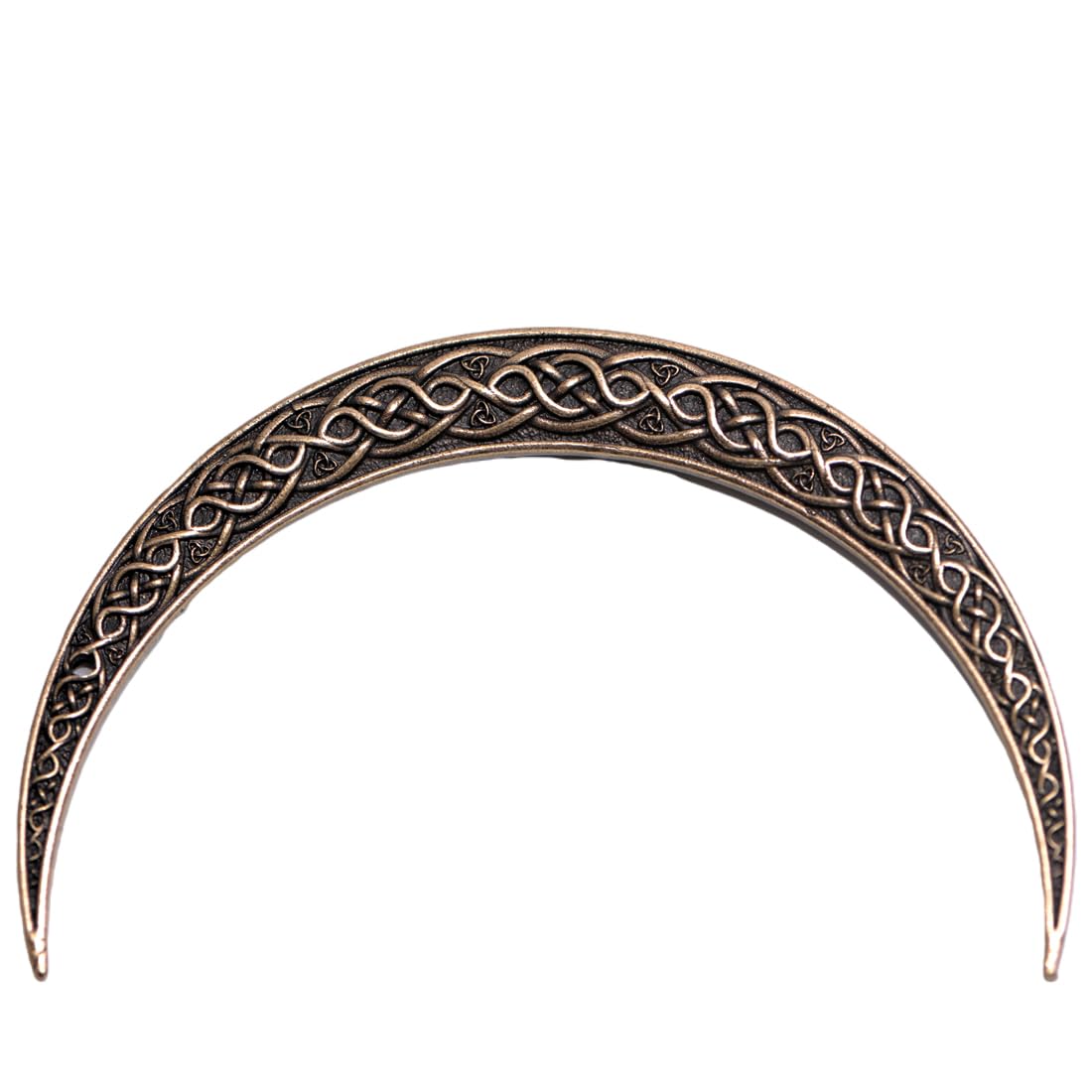 LANGHONG 2PCS Moon Crescent Hairpin For Women Viking Hair Stick Forks Knot Hair Styling Pins (ZZAB)