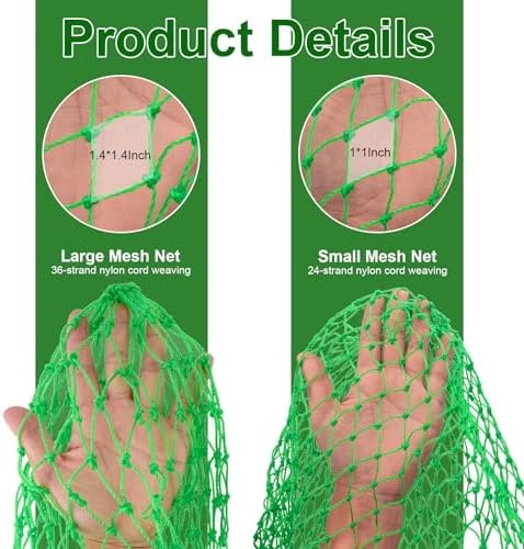 Chicken Catching Net – 2-in-1 Combo with Coarse and Fine Mesh Nets, Extendable from 29” to 68” – Stainless Steel Frame for Catching Ducks,Small Dogs, Cats, and Fish. Essential Coop Accessory