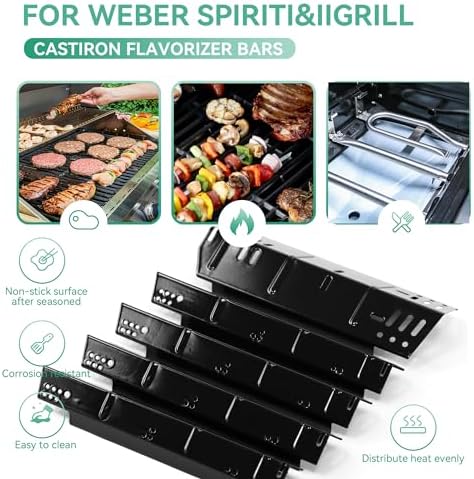 Grill Replacement Parts for Dyna-Glo 5 Burner DGH474CRP, DGH485CRP, 4 Burner DGH450CRP, Repair Kit for Dyna-Glo 3 Burner DGH373CR Grill, 70-02-411 Grill Heat Plates Tent, 70-02-413