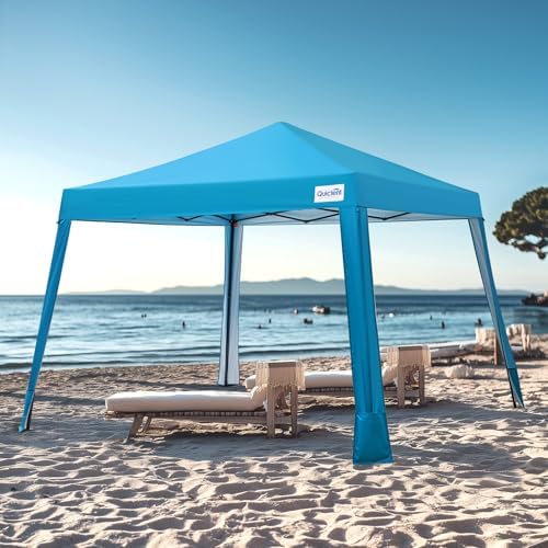 Quictent 10x10 Pop Up Canopy Tent Lightweight, Portable, and Versatile for Beach and Sporting Events with Sun Protection and Easy Setup