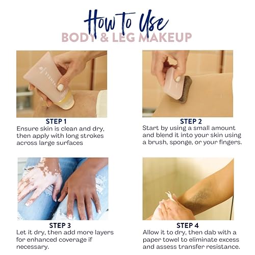 Best Bronze Bombshell Body Makeup - Tattoo Cover Up Makeup & Body Foundation Waterproof - Tattoo Concealer Waterproof for Scars, Varicose Veins Cover Up & Leg Foundation (NC21 Warm Radiance)