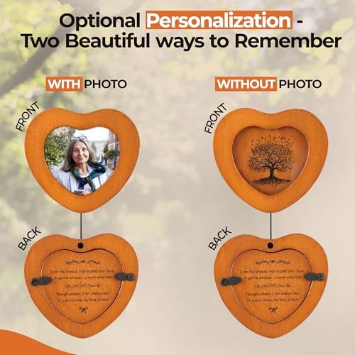 32 Inch Memorial Wind Chimes Outdoor, Personalized Sympathy Gifts for Loss of Loved One, Memorial Gifts for Loss of Mother, Bereavement Gift for Mom, Father, Brother, Sister