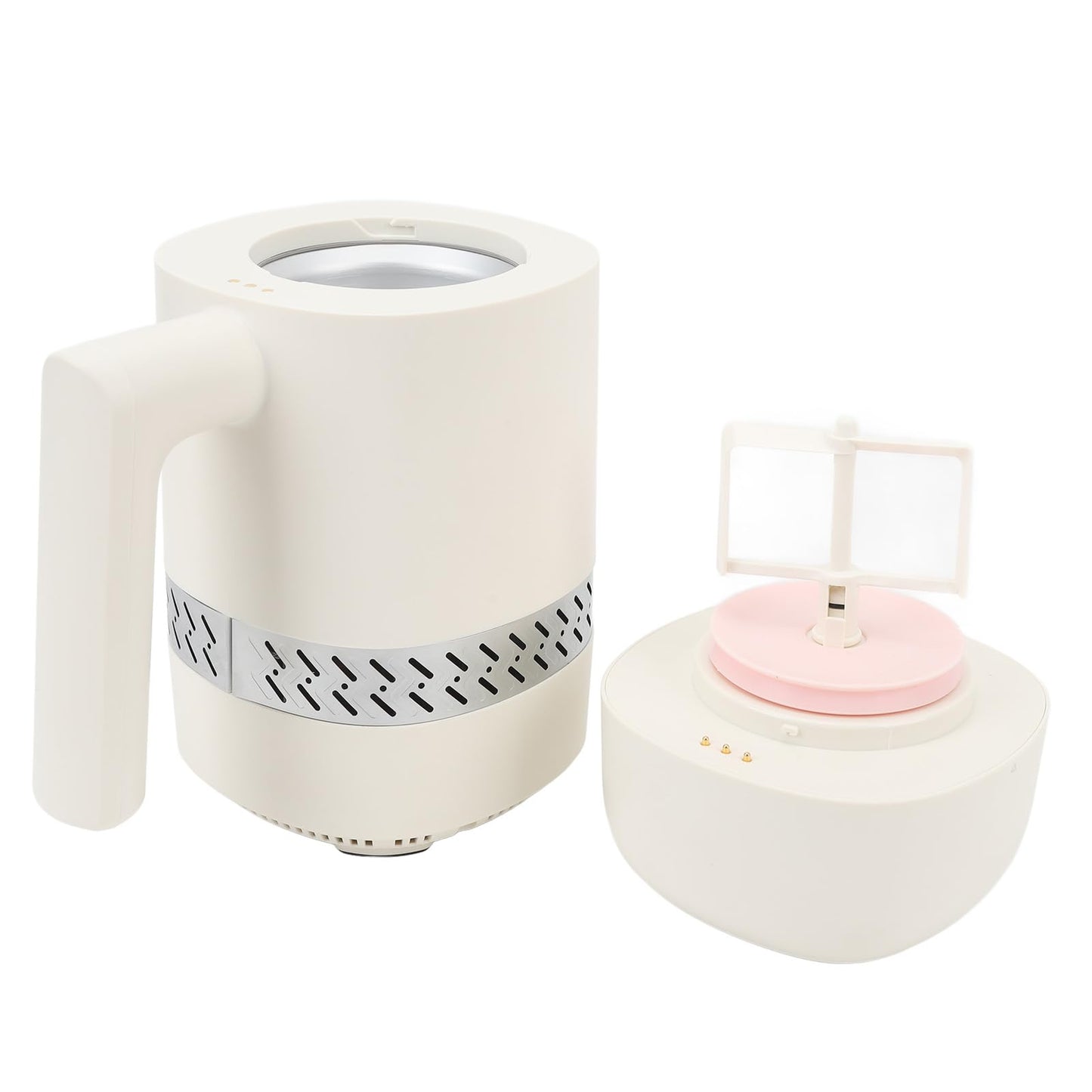 Electric Automatic Ice Cream Maker Machine, Frozen Yogurt Machine for Homemade Sorbet, Custard, Gelato and Sherbet Maker, Protable Ice-cream Makers Without Pre Freezing, Easy to Clean