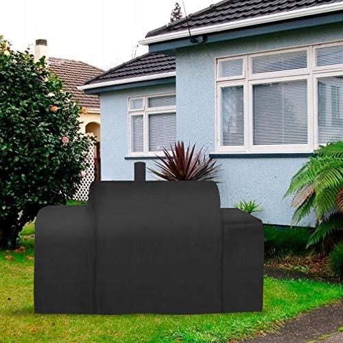 Stanbroil Grill Cover Replacement for Oklahoma Joe's 8899576 Longhorn Grill Combo, Outdoor Charcoal/Smoker/Gas Combo Grill Cover, Offset Smoker Cover, All Weather Protection, Black