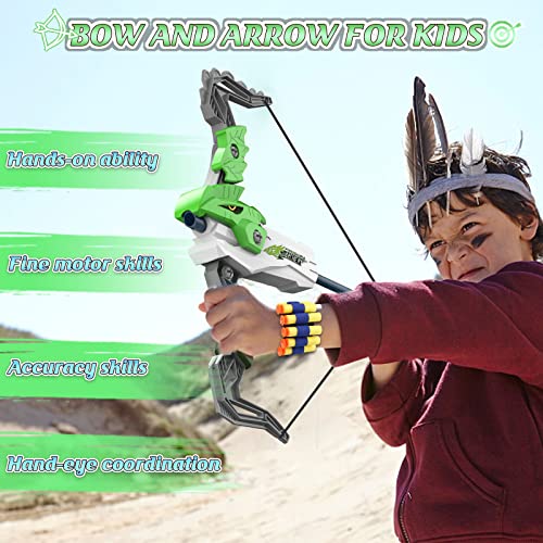 Britik Bow and Arrow for Kids Toys - Archery Set with 20 Suction Cup Arrows, Gifts for Boys Girls Toddler Age 4 5 6 7 8 Year Old