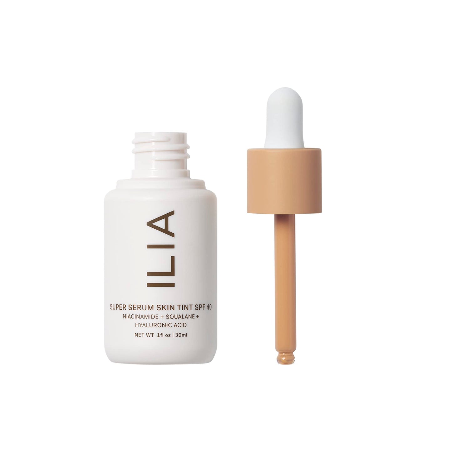 ILIA - Super Serum Skin Tint SPF 40 | Non-Comedogenic, Vegan, LIghtweight to Help Against Blue Light, + Pollution while Hydrating, Smoothing, + Refining (Kai ST6.5, 1 fl oz | 30 ml)