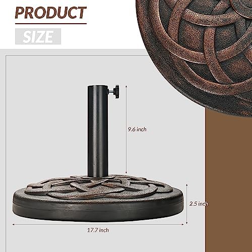 35lb Heavy Duty Umbrella Base, Bronze