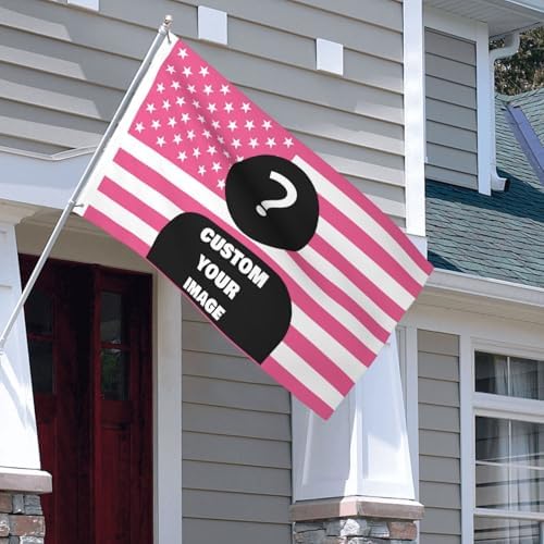 Custom Pink American Flag 3x5 Ft,Personalize Flags Design Your Image,Custom America Flags for Bedroom,Funny Tapestry Poster For Decorate Clubs Concerts Bars University Dormitories Living Rooms