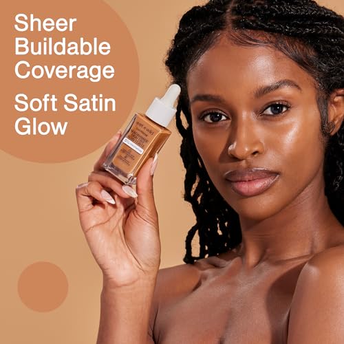 wet n wild Bare Focus Skin Tint, 5% Niacinamide Enriched, Buildable Sheer Lightweight Coverage, Natural Radiant Finish, Hyaluronic & Vitamin Hydration Boost, Cruelty-Free & Vegan - Mocha