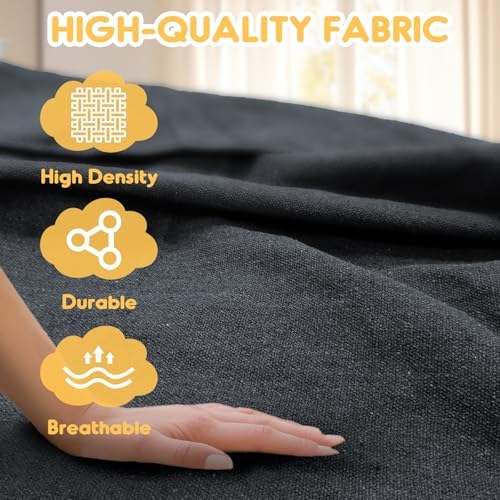 ANYOO Cotton Hammock Portable Camping Hammocks for Hanging Sturdy Garden Comfortable Fabric Hammock with Tree Straps Up to 660lbs with Travel Bag for Camping Outdoor/Indoor Patio Backyard