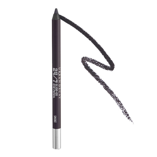 URBAN DECAY 24/7 Glide-On Waterproof Eyeliner Pencil (Smoke - Deep Matte Gray), Smudge-Proof, Transfer-proof, Long-lasting Colored Eye Liners, Hydrating Vitamin E, Cruelty-free - 0.04 oz