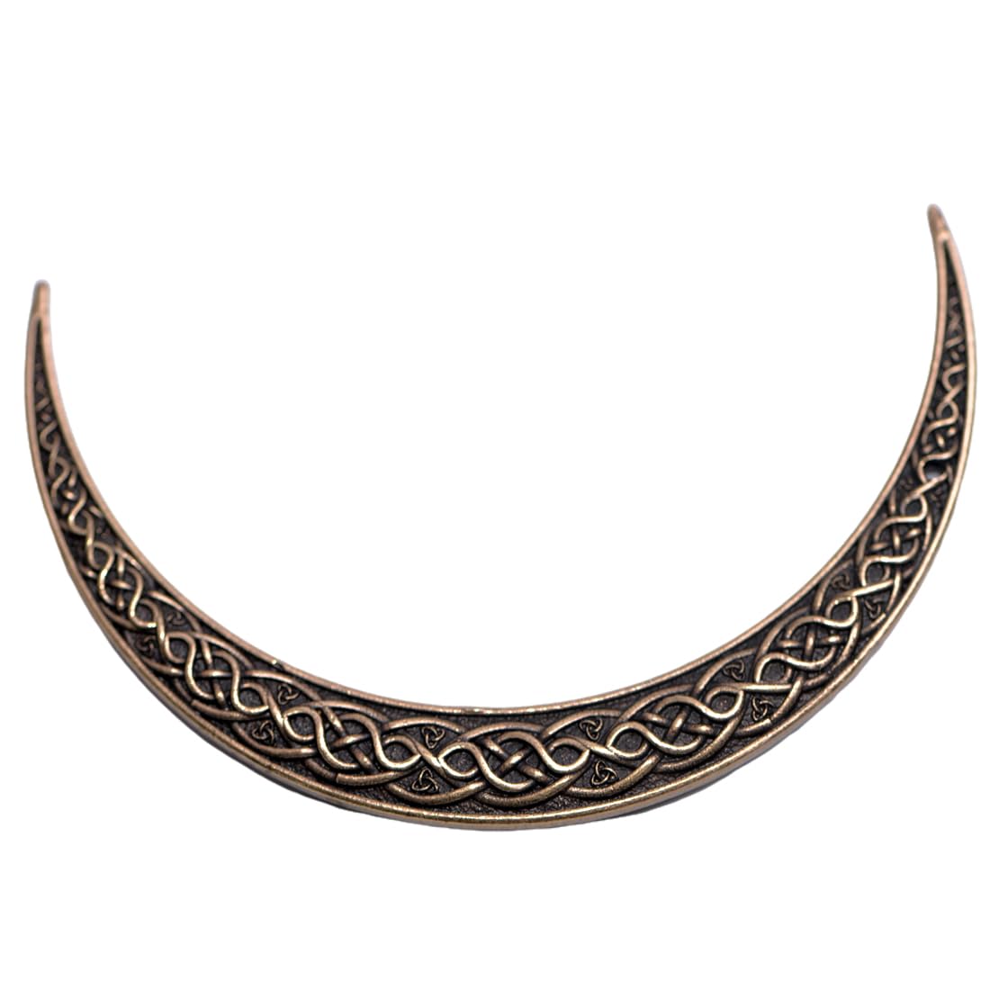 LANGHONG 2PCS Moon Crescent Hairpin For Women Viking Hair Stick Forks Knot Hair Styling Pins (ZZAB)