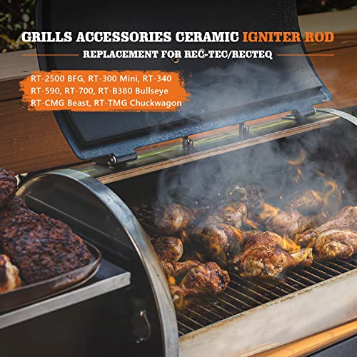 Ceramic Igniter Element Replacement for REC TEC, Recteq Wood Pellet Grill and Smoker, 120V 80W