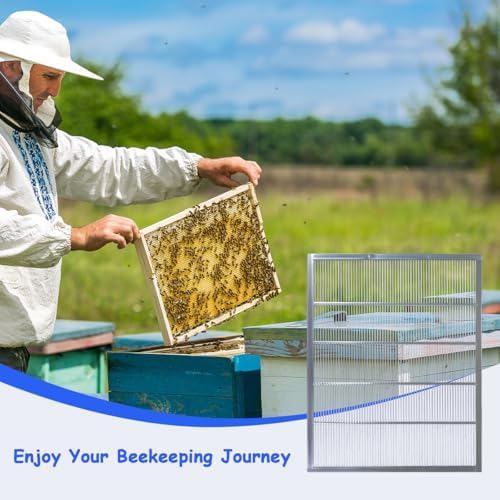 witbee 4Pcs Metal Queen Excluder for 10 Frame Beehive Metal Queen Bee Excluder Beekeeping Queen Excluders Beekeeping Tools