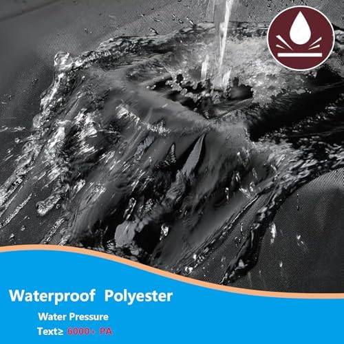 Oslimea Patio Hanging Egg Chair Cover Waterproof Swing Egg Chair Cover with Zipper Windproof Egg Chair Cover with Bottom Buckle, Outdoor Wicker Single Seat Egg Chair Covers, Black