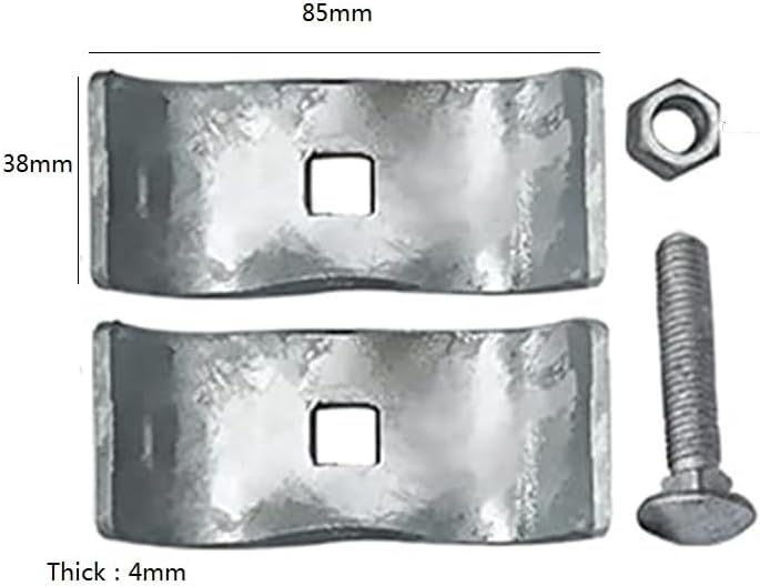 10 Set Chain Link Fence Panel Clamps 1-3/8" Dog Kennel Panel Clamp for Round Pipe Panel Frame