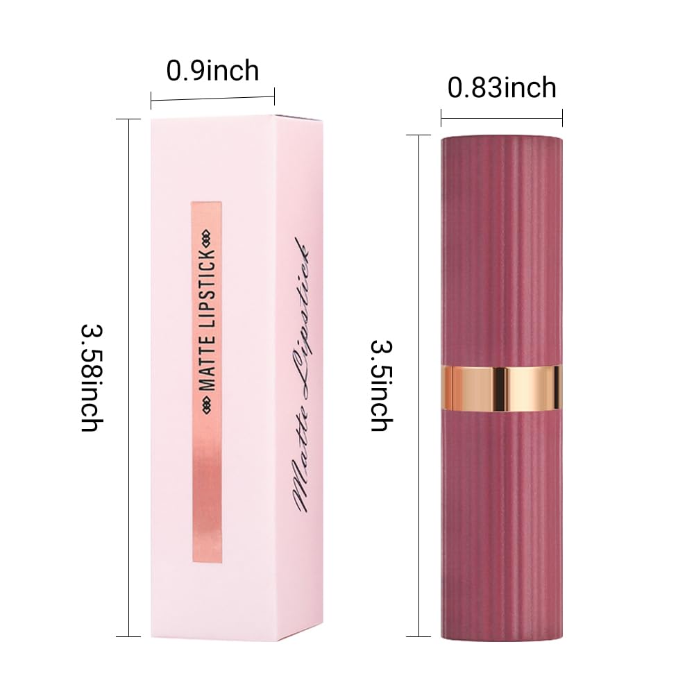 CAKAILA Nude Lipstick Matte Sets,Light to Dark Velvet Lipstick for Women Long Lasting Waterproof 24 Hours Lip Stick Lip Stain Makeup Gift Sets,labiales mate 24 horas originales