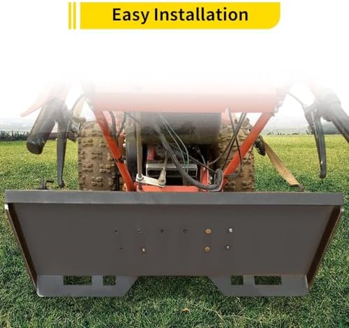1/2" Skid Steer Mount Plate Quick Tach Attachment Loader Plate Compatible with Bobcat Kubota, with One Year Warranty