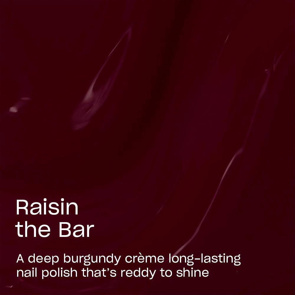 OPI Infinite Shine Raisin the Bar | Opaque Dark Red Crème Long Wear Gel Like Nail Polish | Vegan, Long Lasting, Streak Free