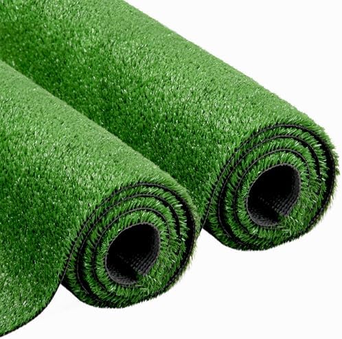 Artificial Grass Turf Lawn Outdoor Indoor 4FTx6FT Fake Grass Carpet for Pets 0.4 Inch Realistic Faux Grass Rug with Drain Holes for Garden Lawn Landscape Balcony Party Wedding Christmas Rug