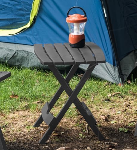 Adams Quik-Fold® Side Table - Charcoal