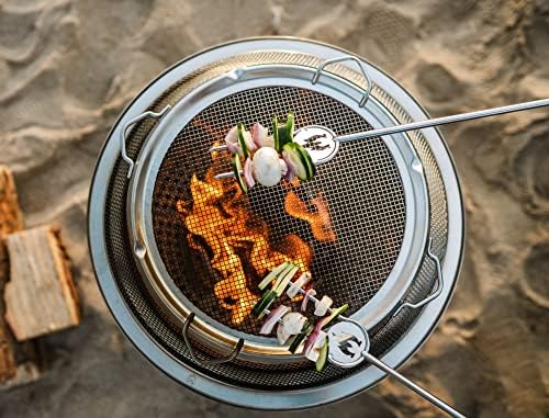 Solo Stove Bonfire Shield - Durable Stainless Steel Spark Protector Mesh Screen for Fire Pits, Keeps Pops and Hot Embers Contained for Safe Outdoor Fires, Includes Shield Removal Tools
