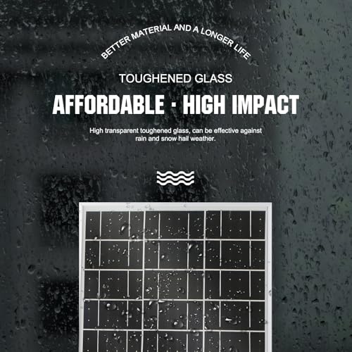 ECO-WORTHY Solar Panel 25W 18V Monocrystalline Waterproof Panel for Charging 12V Battery of RV Boat Trailer ATV Car or Powering Light, Charing 12V Battery Pack and Other Off-Grid Applications