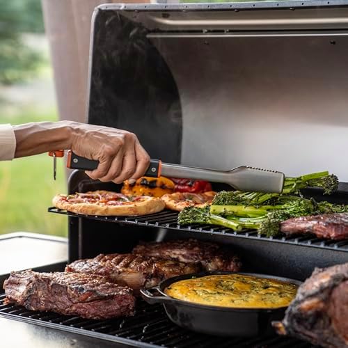 Traeger Grills BAC790 Stainless Steel BBQ Tongs Dishwasher Safe Grill Accessory (2025 Model)