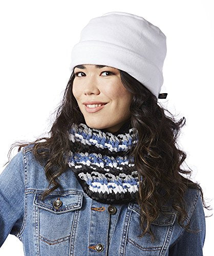 Screamer Women's Fleece Rollup Beanie, One Size, Winter White