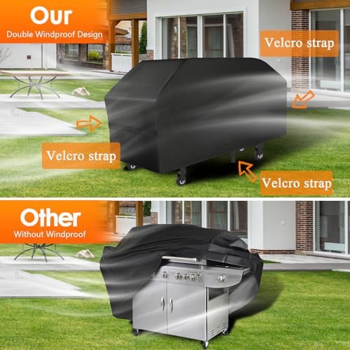 Griddle Cover 600D Heavy Duty for Blackstone Griddle Cover Flat Top Grill Cover Blackstone Cover Accessories BBQ Gas Grill Cover Waterproof Windproof Weather