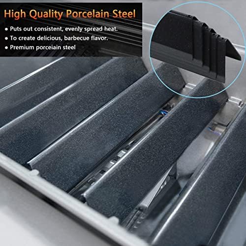 Spirit e310 7636 Flavorizer Bars & 69787 Grill Burner for Weber Spirit and Spirit II 300 Series E310 E320 E330 S310 S320 S330 68950 with Front Control, Grill Parts 15.3" Heat Plate, 18" Burner Tube