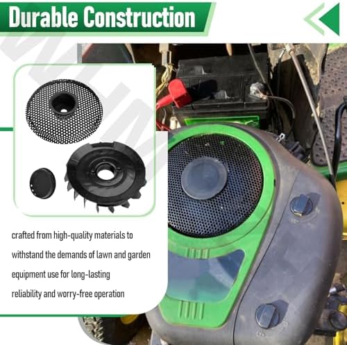 796200 Flywheel Fan and Screen Kit Compatible with B&S Lawn Garden Equipment Engine & John Deere E100, D100 17.5 HP Riding Mower