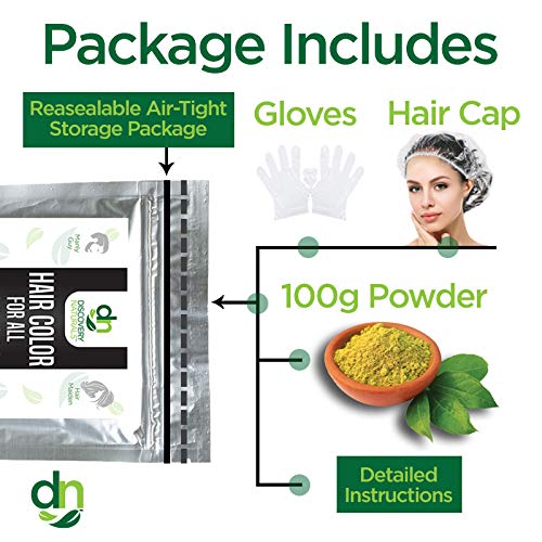 Red Henna Hair Color For All Kit | 100% All Natural Hair Dye & Beard Dye Powder (Ginger Natural Red) Organic, Herbal & Vegan Chemical & Cruelty Free Permanent Gray Coverage & Tinting