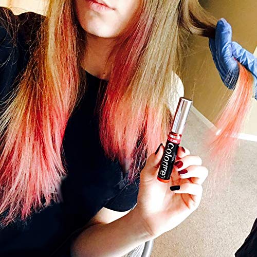 Colorme Root Touch Up Temporary Hair Mascara to color and Blend Semi Permanent Dye regrowth. Washes Out (RED)