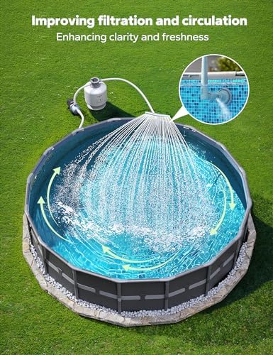 Pool Fountains for Above and In-ground Pools【Original by POOLHACKER】, Adjustable Whale Tail Waterfall Wide Width Pool Sprinkler Fountain for Relaxation & Cooling 10-20 Degrees
