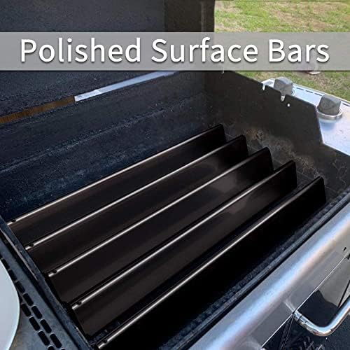 X Home 22.5-Inch Heavier Flavorizer Bars Replacement with Side-Mounted Control, for Weber Genesis Silver/Gold B & C, Spirit E-310, Spirit 300 Series Grill Parts, Porcelain-enameled, 5-Pack