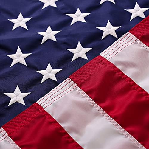 2.5x4 American Flags for Outside | American Flag Made in USA Heavy Duty American Flags for Outside 2.5x4 with Embroidered Stars and Sewn Stripes American High Wind- All Weather US