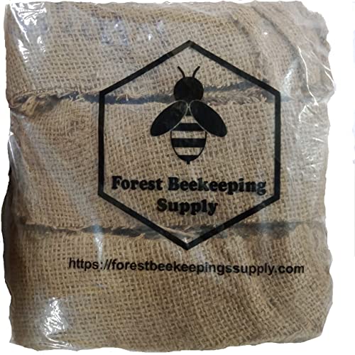 Premium Smoker Fuel for Beekeeping | Jute Burlap Smoker Fuel, 2 Pound Bag Lights Easily with Match or Lighter | Long Continuous Burn | Produces Light, Cool Smoke |