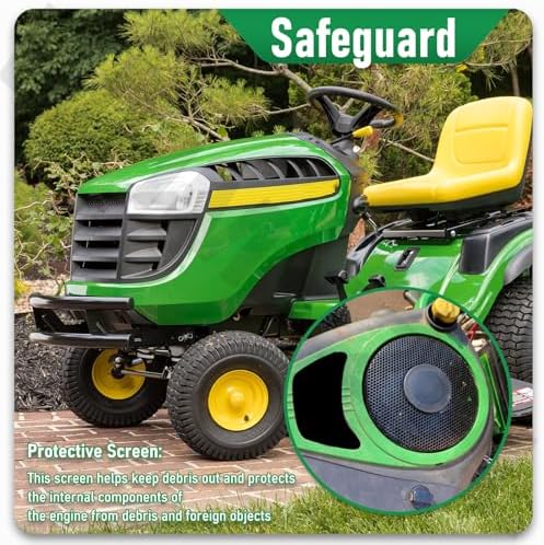 796200 Flywheel Fan and Screen Kit Compatible with B&S Lawn Garden Equipment Engine & John Deere E100, D100 17.5 HP Riding Mower