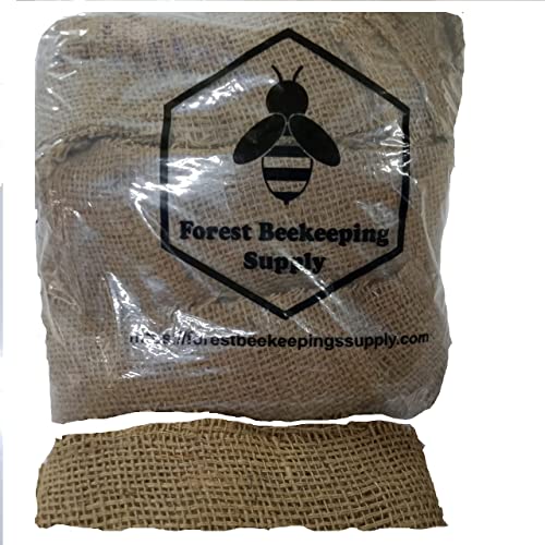 Premium Smoker Fuel for Beekeeping | Jute Burlap Smoker Fuel, 2 Pound Bag Lights Easily with Match or Lighter | Long Continuous Burn | Produces Light, Cool Smoke |