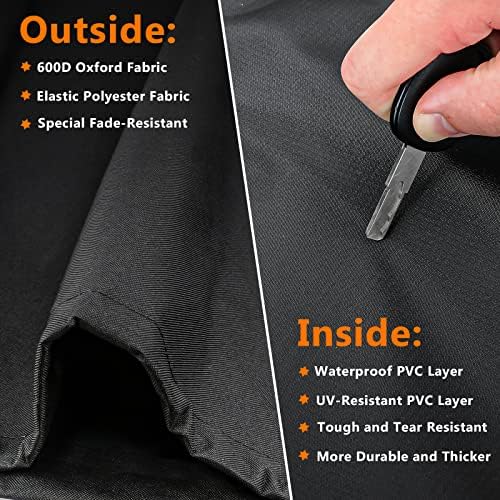 Utheer 73700 Grill Cover for Pit Boss 700FB, Lexington 500, Lexington 540, Classic 700 Wood Pellet Grills, Pro 600 and Tailgater, Heavy Duty 600D Waterproof Fabric Grill Cover, 42" L x 28.5" W x 38" H