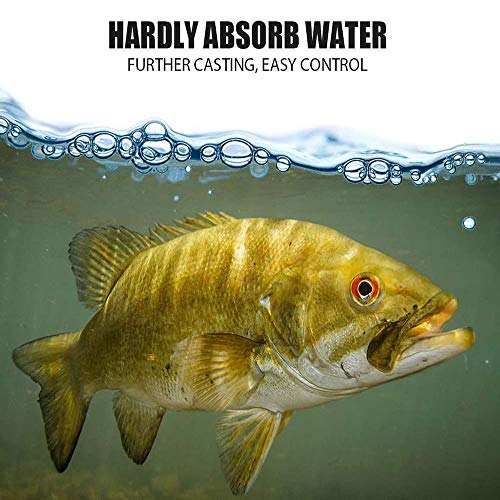Ashconfish Colorfast Braided Fishing Line- 4 Strands Braided Lines Fadeless -Abrasion Resistant - Zero Stretch-Smaller Diameter, 500M/547Yards 6LB Red and Yellow
